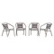 Flash Furniture Lila Bronze Metal Restaurant Stack Chairs with Metal Slats, 4PK 4-TLH-017C-BZ-GG - alternate 9